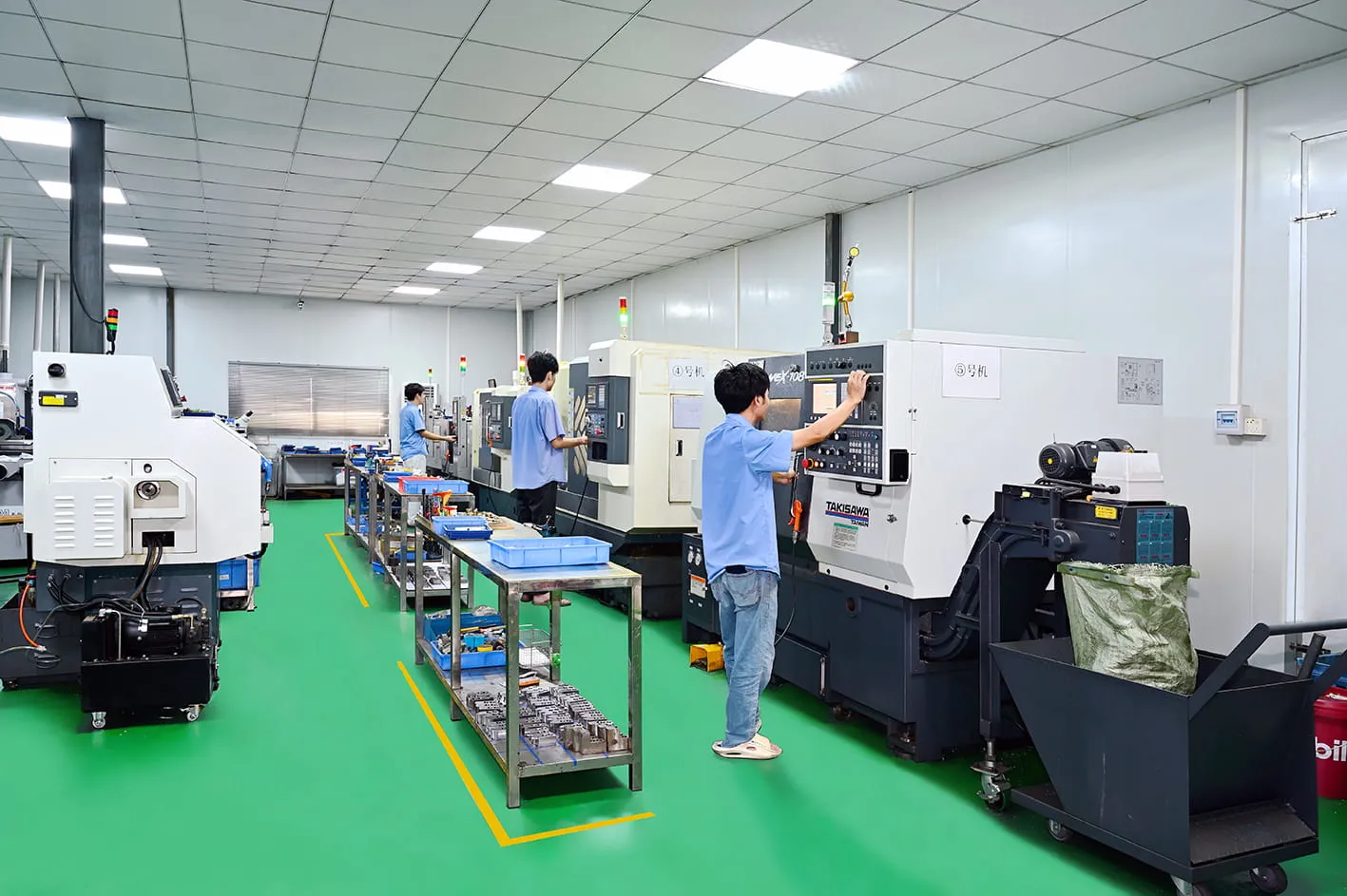 CNC turning and lathe workshop for tool steel and machined metal parts