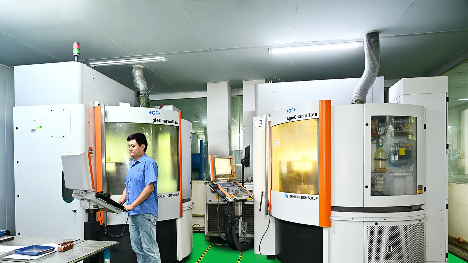 MIKRON high-speed machining center in the machining cells