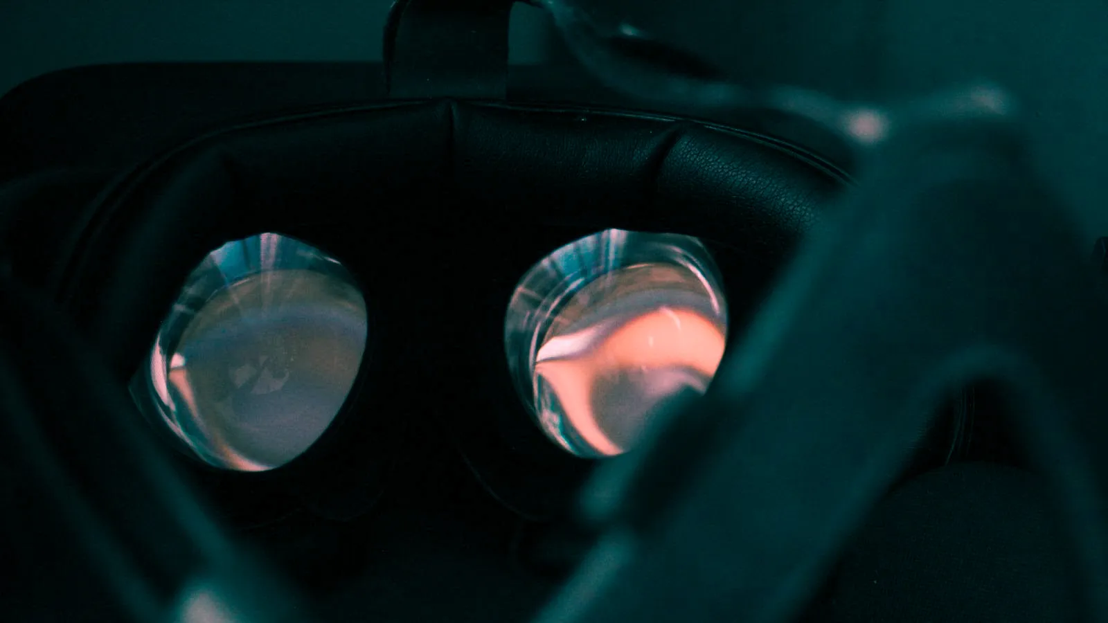 VR headset Fresnel lenses seen up close