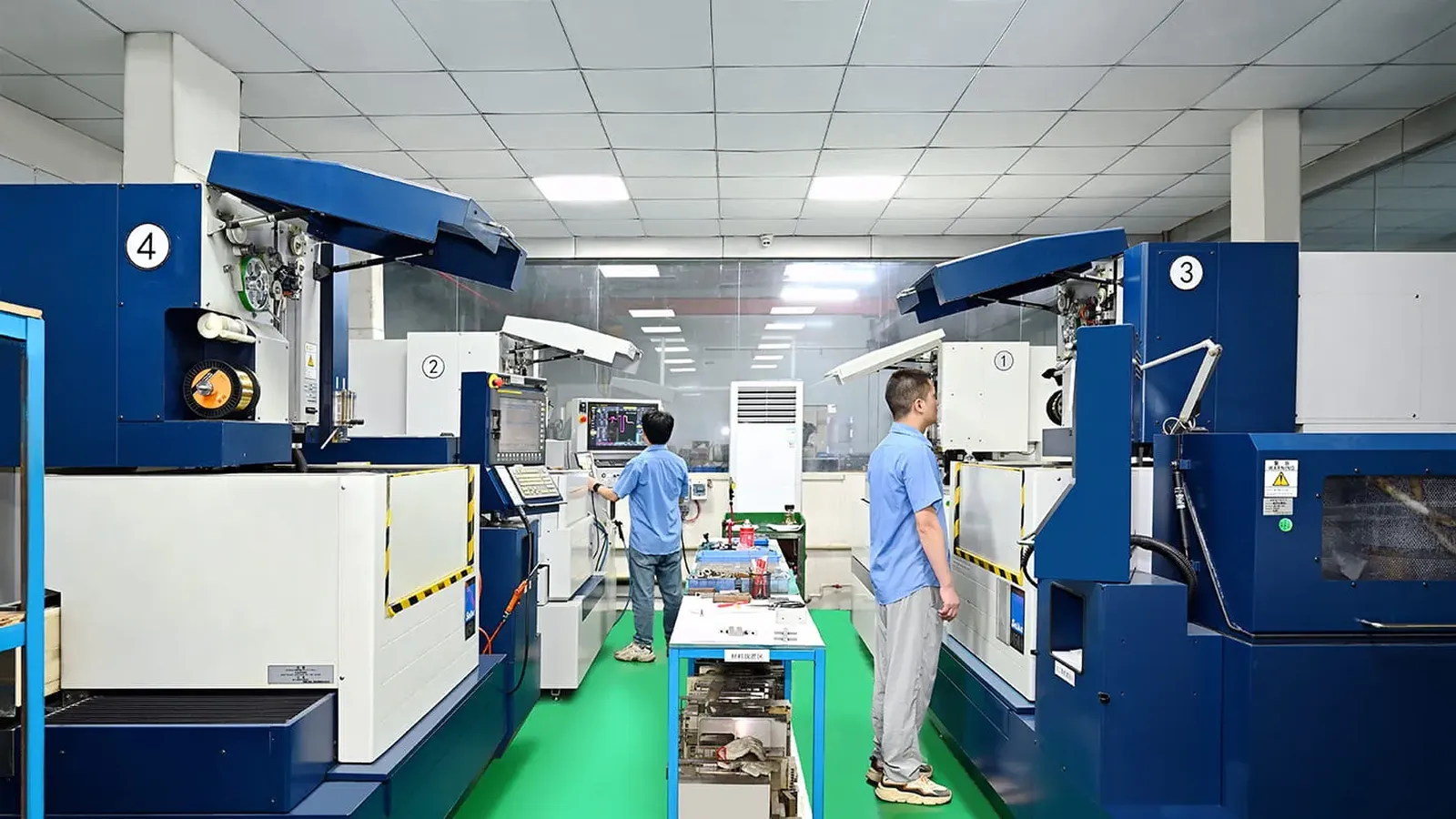 Wire EDM machines cutting electrodes for insert molding tooling