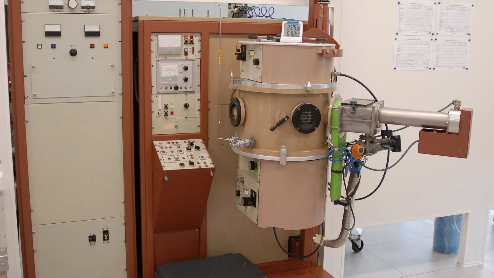 PVD vacuum coating chamber in the finishing lab